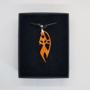 Pendentif Chat Orange