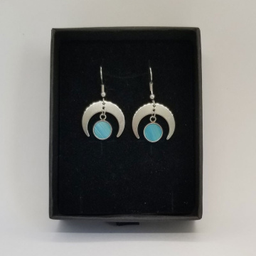 Boucles d'oreilles Lune